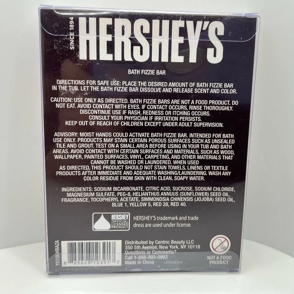🦋$3 ~ Hershey’s Bath Fizzie Bar ~ Chocolate Scented ~ NEW W TAGS